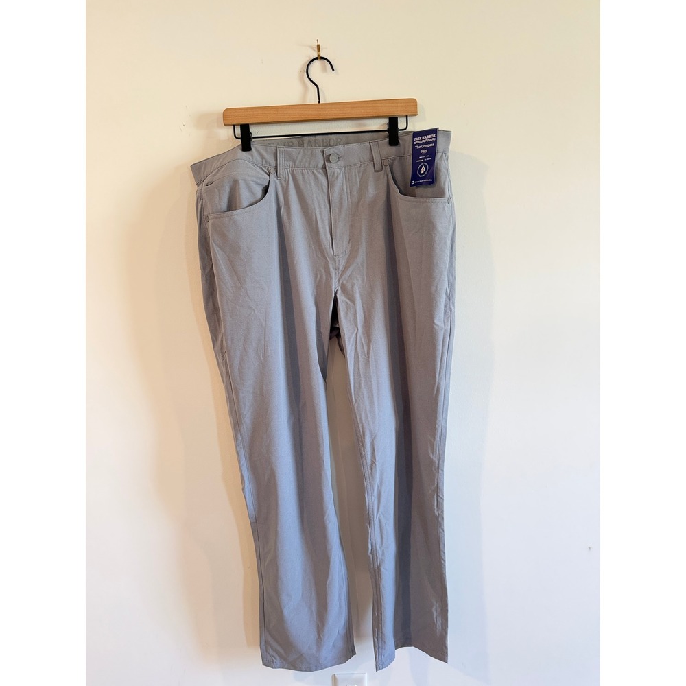 Fair Harbor The Compass Pant Mens 38x32 Gray Recycled Polyester V103413 NWT